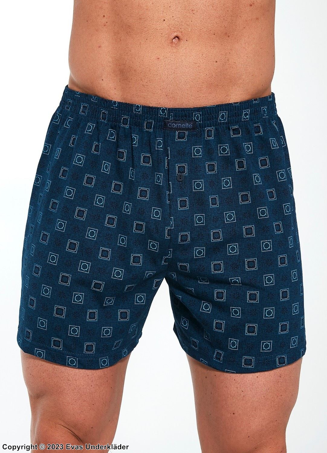 Men's boxer briefs, high quality cotton, without fly